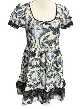 Dress Widow S Spirit World Moth Babydoll Mini